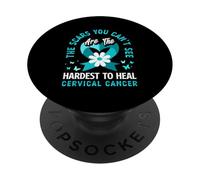 Le cicatrici che non puoi vedere sono le più difficili da curare il cancro cervicale PopSockets PopGrip Adesivo
