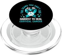 Le cicatrici che non puoi vedere sono le più difficili da curare il cancro cervicale PopSockets PopGrip per MagSafe