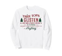 Le Cime degli Alberi brillano e i mariti ascoltano Il Natale Felpa