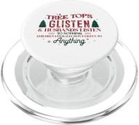 Le cime degli alberi brillano e i mariti ascoltano il Natale PopSockets PopGrip per MagSafe