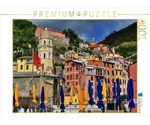 Le Cinque Terre, Vernazza - Puzzle orizzontale, 1000 pezzi, colori vivaci
