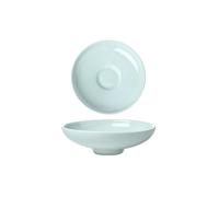 Le ciotole da zuppa a forma speciale in ceramica azzurra sono squisite, resistenti al calore e pratiche per uso domestico - ciotole da 25,4 cm.