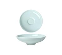 Le ciotole da zuppa a forma speciale in ceramica azzurra sono squisite, resistenti al calore e pratiche per uso domestico - ciotole da 30,5 cm.