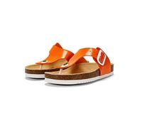 Le Clare Regard Nap Tinta Unita - Infradito Donna/Uomo con Plantare in Sughero anatomico Anti-Sudore Colore Arancione Taglia 40