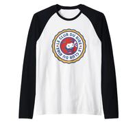 Le Club Du Rire LVQR Formaggio Logo Mucca Maglia con Maniche Raglan