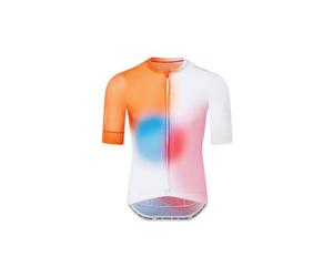 Le col pro air maglia a maniche corte bianco arancione multi