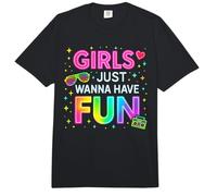 Le Colorate Ragazze festaiole degli Anni '80 vogliono Solo divertirsi e Tornare al Passato Comfort Colors Adult Heavyweight T-Shirt