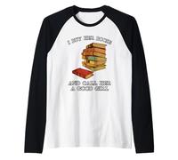 Le Compro dei Libri E La Chiamo Brava Ragazza Maglia con Maniche Raglan