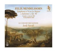 - Le Concert Des Nations, Jordi Savall - Mendelssohn: Sinfonia n. 4 in La maggiore - CD