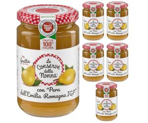Le Conserve della Nonna Confettura di Pera dell'Emilia Romagna Igp 330g - Confezione da 6