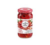 LE CONSERVE DELLA NONNA, Pepic Anelli mix di peperoncini piccanti 100% italiani, tagliati ad anelli, già pronti al consumo per antipasti o contorni - prodotto in Italia - SENZA GLUTINE - 190g