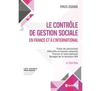 Le contrôle de gestion sociale: Frais de personnel, effectifs et masse salariale, budget de la fonction RH