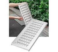 Le coperture di drenaggio esterne in acciaio inossidabile sono adatte per centri commerciali, recinzioni, fossi e marciapiedi(Color1,30x58cm/12x23in)