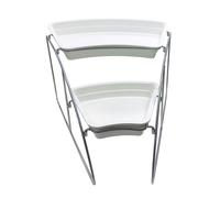 Le Coq, espositore da buffet con set 2 vassoi alti in melamina