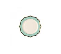 Le Coq Ionica tiffany con filo oro, piatto pane 15 cm Ionica tiffany con filo oro, piatto pane 15 cm
