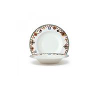 Le Coq Lithos bianco e verde salvia, piatto fondo 21,5 cm Lithos bianco e verde salvia, piatto fondo 21,5 cm