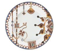 Le Coq Lithos, set 4 piatto piano cm 26.5 in fine porcellana bone china