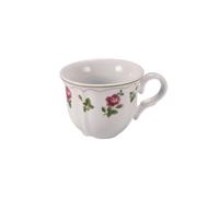 Le Coq NEOS ANTHIROS, Tazza da tè bianca con bordo verde e fiori cl 20 NEOS ANTHIROS, Tazza da tè bianca con bordo verde e fiori cl 20