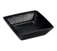 Le Coq Rupis Piattino quadro set 6 stoneware Nero 6x6 h 2