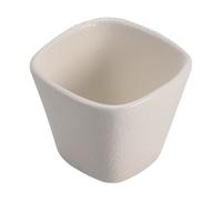 Le Coq Rupis, set 6 coppetta conica cm 5.5x5.5x5 bianca in stoneware