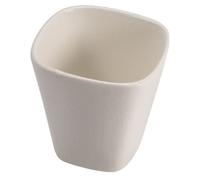 Le Coq Rupis, set 6 coppetta conica cm 6x6x6.5 bianco in stoneware