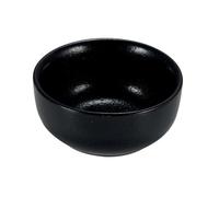 Le Coq Rupis, set 6 Coppetta rotonda nera Ø 8 h 3 cm in stoneware