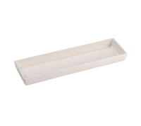 Le Coq Rupis Vassoio rettangolare set 6 stoneware Bianco 22x6,5