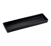 Le Coq Rupis Vassoio rettangolare set 6 stoneware Nero 22x6,5