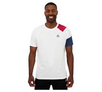 Le Coq Sportif Bat Sp Tee SS N°1 M T-Shirt, Bianco, L Uomo