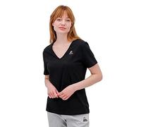 Le Coq Sportif Ess Tee SS col V N°1 W, Magliette Donna Donna, Black, Large