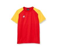 Le Coq Sportif N°8 Maillot Match MC, Maglietta a Maniche Corte Bambino, Rosso Puro, 12A