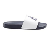 Le Coq Sportif Slide HF Fef Dress White/Blue, Scarpe da Ginnastica Unisex-Adulto, Bianco, 44 EU