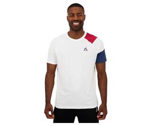 Le Coq Sportif T - Camicia da Uomo, Bianco, M