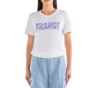 Le Coq Sportif - T-shirt donna in Cotone - Tee SS N°1 W Marshmallow per Donne in Cotone - Taglia L - Beige