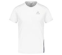 Le Coq Sportif Training Sp Tee SS N°2 M WHI T-Shirt, Bianco (New Optical White) / Blu (Sky Captain), S Uomo