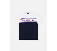 Le Coq Sportif - TRI Tee SS N°2 Enfant bleu nuit/new opti Blu - Abbigliamento 12A Blu