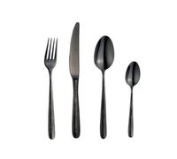 Le Coq Taras, servizio posate 24 pezzi, finitura lucida, nero Taras, servizio posate 24 pezzi, finitura lucida, nero