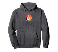 Le Cose Buone arrivano a Coloro Che sudano Motivazione all'allenamento Felpa con Cappuccio, Unisex per Adulti, Grigio Scuro, XXL