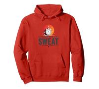 Le Cose Buone arrivano a Coloro Che sudano Motivazione all'allenamento Felpa con Cappuccio, Unisex per Adulti, Rosso, XL