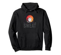 Le Cose Buone arrivano a Coloro Che sudano Motivazione all'allenamento Felpa con Cappuccio, Unisex per Adulti, Nero, M