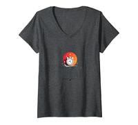 Le Cose Buone arrivano a Coloro Che sudano Motivazione all'allenamento Maglietta con Collo a V, Donna, Grigio Scuro, XL