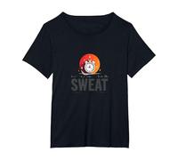 Le Cose Buone arrivano a Coloro Che sudano Motivazione all'allenamento Maglietta, Donna Plus-Size, Nero, 4X
