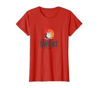 Le Cose Buone arrivano a Coloro Che sudano Motivazione all'allenamento Maglietta, Donna, Rosso, 3XL