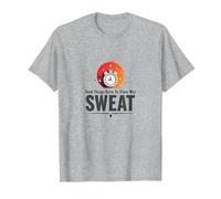 Le Cose Buone arrivano a Coloro Che sudano Motivazione all'allenamento Maglietta, Uomo, Grigio Melange, 6XL