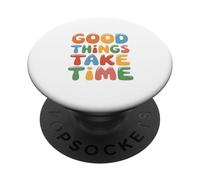 Le cose buone richiedono tempo Boho Motivational Self Love PopSockets PopGrip Adesivo