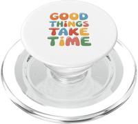 Le cose buone richiedono tempo Boho Motivational Self Love PopSockets PopGrip per MagSafe