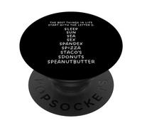 Le cose migliori della vita iniziano con la lettera S - Divertente PopSockets PopGrip Adesivo