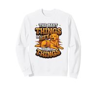 Le Cose Migliori della Vita Non Sono Cose Golden Retriever Felpa