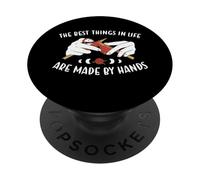 Le cose migliori della vita sono fatte a mano a maglia PopSockets PopGrip Adesivo