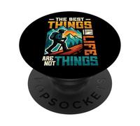 Le cose migliori nella vita non sono cose citazione escursionismo in montagna PopSockets PopGrip Adesivo